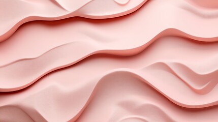 Obraz premium Abstract Pink Wavy Surface Texture Design