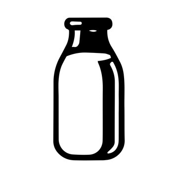 recommend clip art: Simple Vector Icon of a local milk – Logo Design Illustration