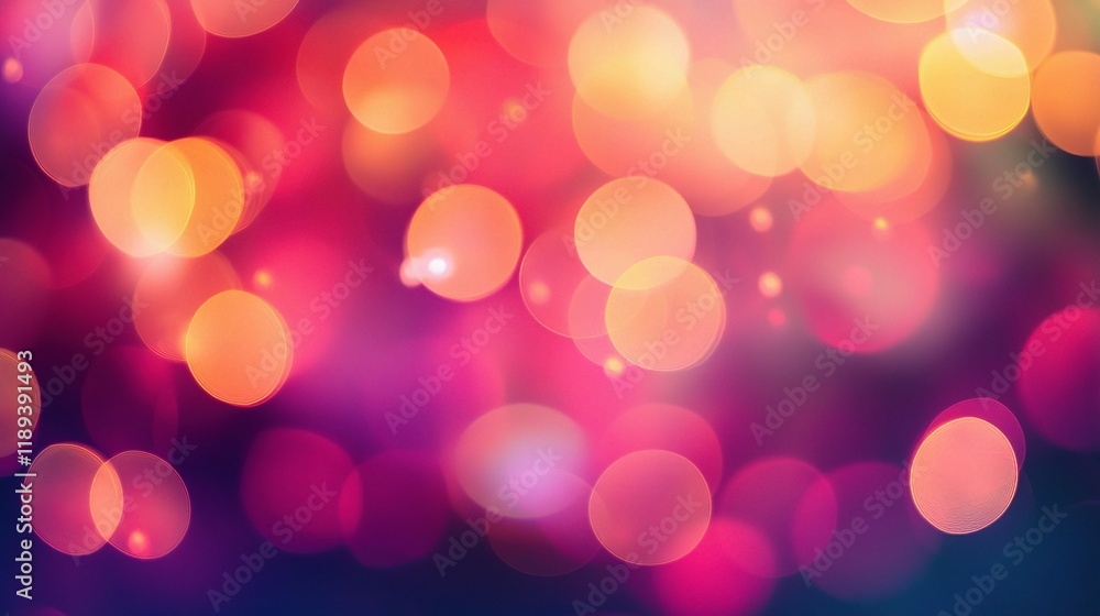 Poster blurred abstract light bokeh in open space with vibrant colors