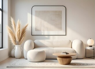Modern minimalist living room interior design

