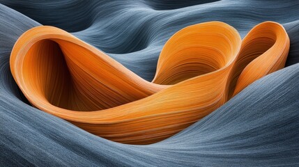 3D spiraling lines of neon colors gently enclosing an open space.