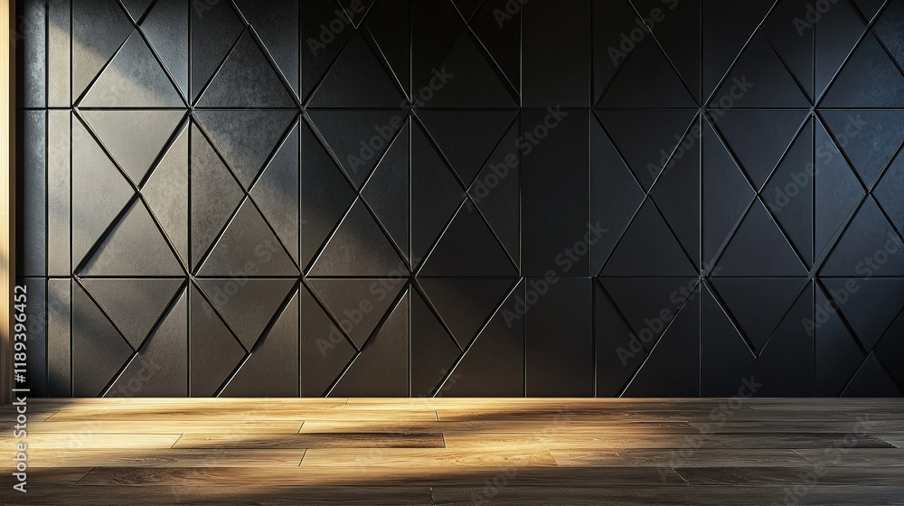 Poster polished semigloss triangular tile wall background for modern spaces