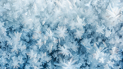 Fototapeta premium A crystal-inspired abstract background with intricate fractal designs in icy blues and whites, evoking a frosted, wintery aesthetic