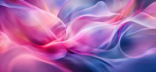 Fototapeta premium Abstract flowing wave design with pink, purple, and blue colors