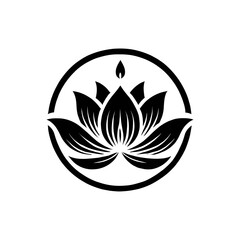 Fototapeta premium Lotus flower logo