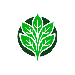 green leaf logo