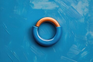 Magnet Concept for HR: Attracting Top Talent on a Vibrant Blue Background