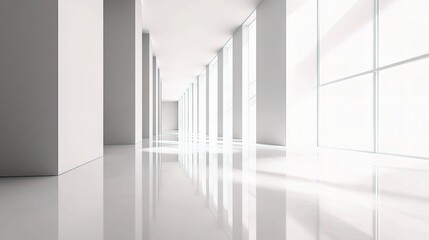 Modern Minimalistic Office Space with Bright Architectural Lines