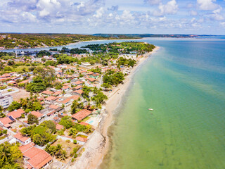Paulista, Pernambuco - aerial view of Maria Farinha beach