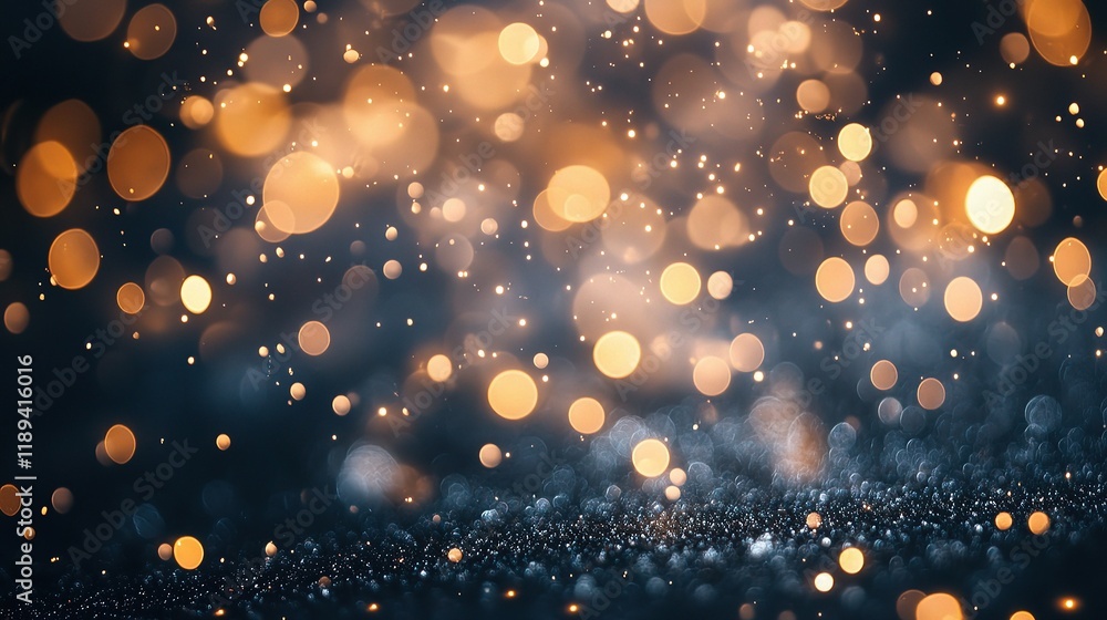 Poster elegant abstract background with bokeh lights in white and gray
