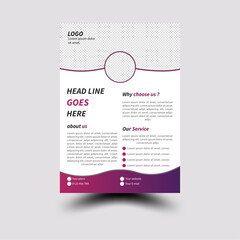 Natural Shape A4 Size Corporate Business Flyer or Brochure Template Design For Marketing.