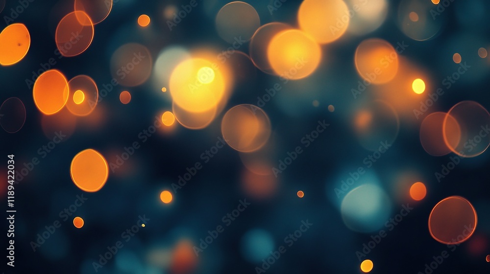 Poster blurred abstract light bokeh in open empty space for creative use