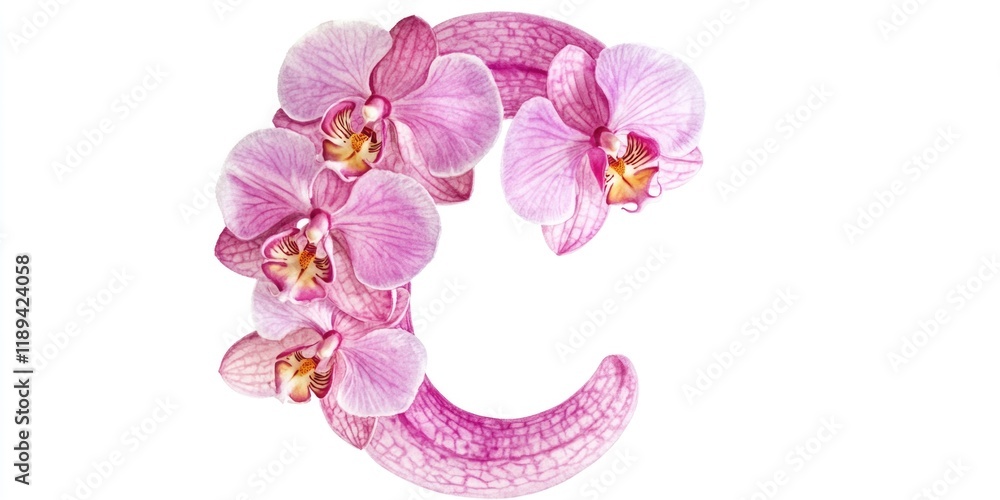 Poster a single flower blooms on a plain white surface, ideal for use in editorial or design contexts