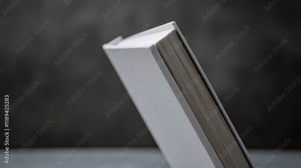 Aufkleber a close-up view of a book lying open on a table, perfect for use in educational or literary contexts