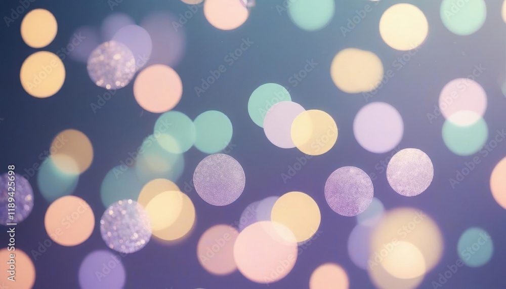 Poster colorful bokeh background with soft light circles