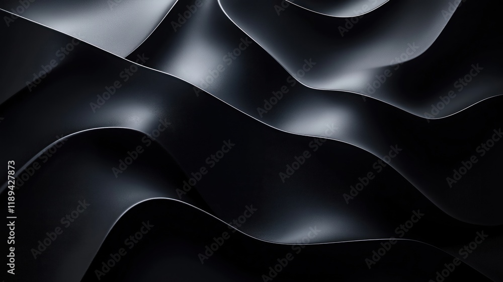 Aufkleber abstract design with dark flowing lines. fluid, radiant effect creates captivating pattern. modern, 