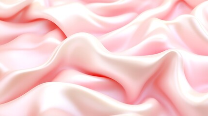 Obraz premium Delicate Pink Silk Draped in Soft Waves