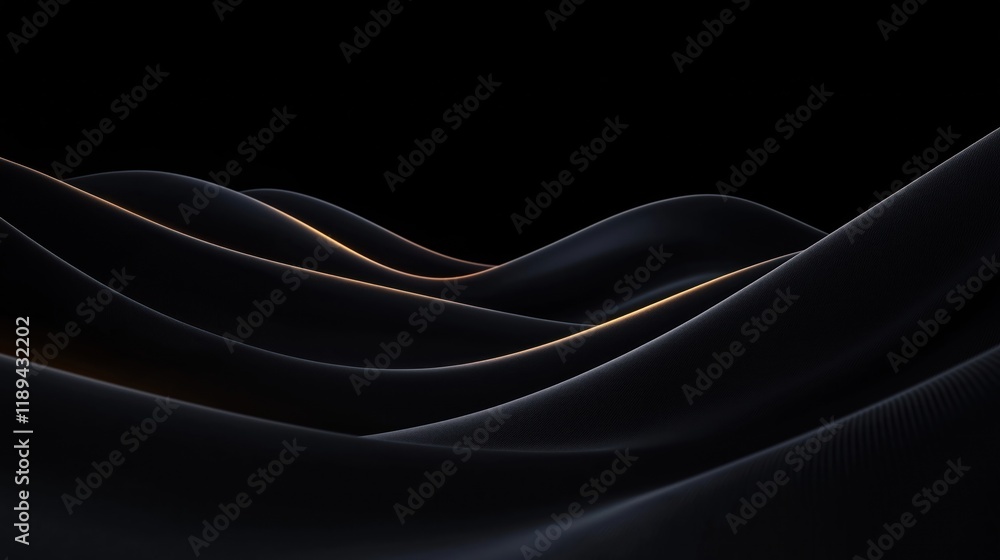 Aufkleber abstract black background features luminous radiant arcs with gradient effect. modern dynamic design