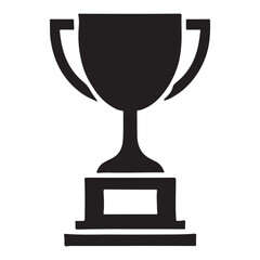 Classic Award Trophy Silhouette for Winners