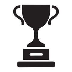 Award Winning Trophy Silhouette Illustration