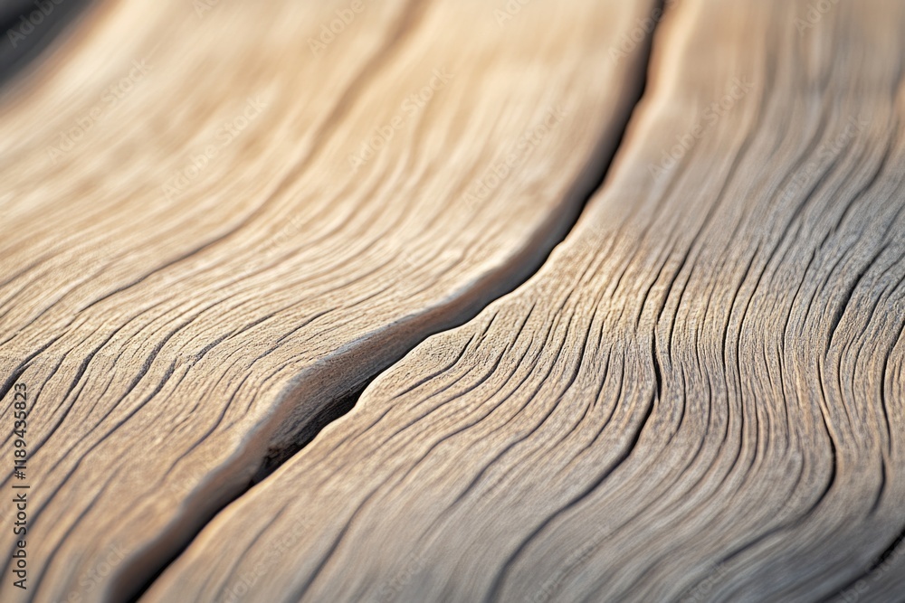 Poster a close-up view of a wooden table with intricate grain patterns and texture