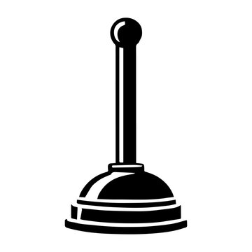recommend clip art: Simple Vector Icon of a Plunger – Logo Design Illustration
