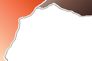 Abstract Torn Paper Effect Transparent Vector Background with Gradient Colors, Modern Design for Creative Digital Art, Minimalist Graphic Templates, and Stylish Decorative Projects - EPS