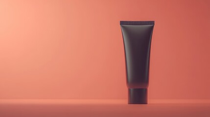 A minimalist tube of cream or lotion against a soft, gradient background.
