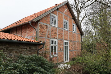 Blick auf Kloster Lage in der Gemeinde Rieste in Niedersachsen