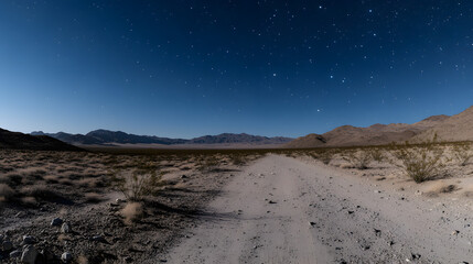 Infinite Starscape: Night Sky Astrophotography in a Remote Desert