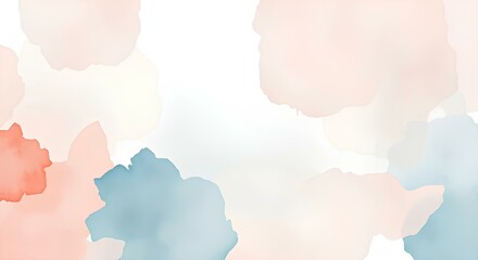soft pastel watercolor background featuring delicate clouds and subtle gradient transitions, ideal for creative design projects and calming visuals