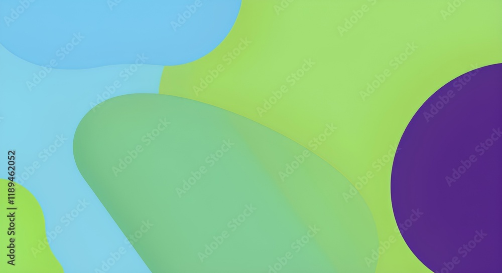 Poster green and blue soft abstract gradient background with smooth and calming tones