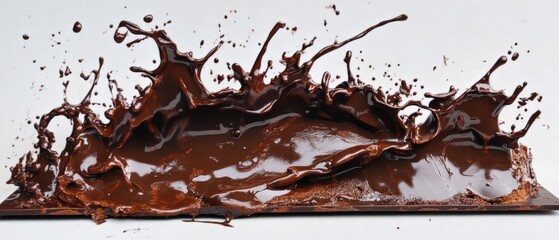 a chocolate splash on a bar