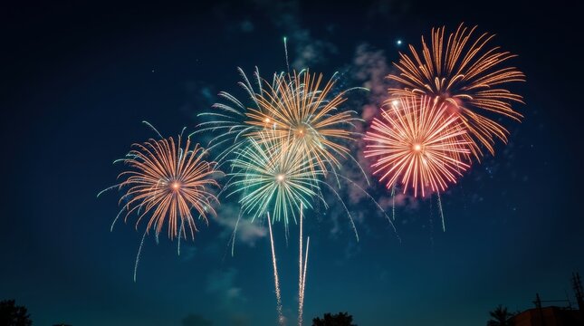 fireworks in the sky
