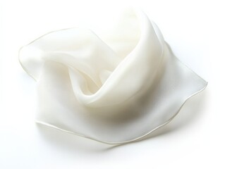 white scarf on a white background