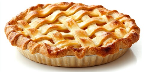 Golden Savory Pie on Rustic Wooden Tabletop 30