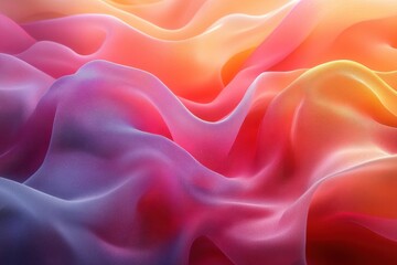 Obraz premium Abstract Background Highlighting Colorful Wavy Ribbons