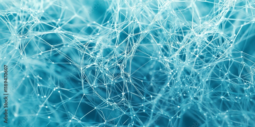 Poster abstract teal network connection background.