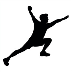 Climber Climbing in mountains silhouette vector illustration