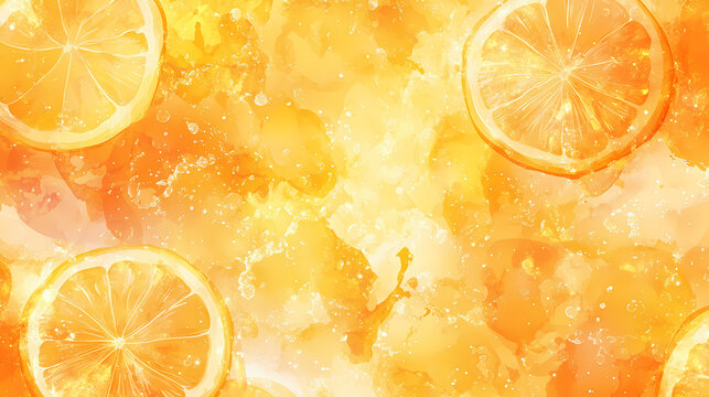 National sunkist citrus day theme, top view of sliced oranges and lemons, fresh and juicy texture. Sunmist. Illustration