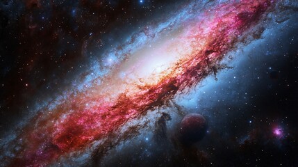 Obraz premium Stunning Cosmic Nebula Space Galaxy Art