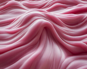 Obraz premium Abstract pink waves, flowing fabric texture. Perfect for backgrounds, design, and artistic projects.