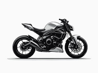 Obraz premium motorcycle on a white background