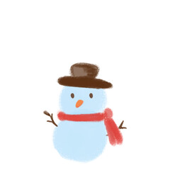 snowman with red hat