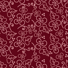 Abstract hand drawn flowers, seamless patterns with floral for fabric, textiles, clothing, poster, cover, banner, wall art, home decor, background. Vector illustration