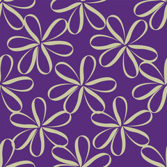 Beautiful little flower pattern on purple background. Sweet flower pattern is perfect for dress.