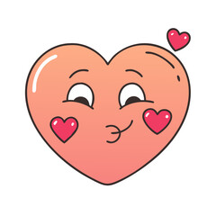 heart emojiheart emoji vector illustration - simple illustration of heart emoji, perfect for logos heart emoji