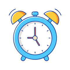 alarm clock vector icon, alarm clock vector illustration - simple illustration of alarm clock, perfect for logos alarm clock