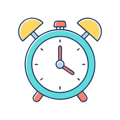 alarm clock vector icon, alarm clock vector illustration - simple illustration of alarm clock, perfect for logos alarm clock