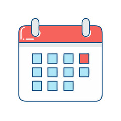 calendar vector icon, calendar vector illustration - simple illustration of calendar, perfect for logos calendar